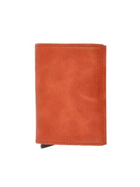 Secrid NWT Orange Leather Wallet 38168